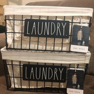 NWT Rae Dunn Laundry Baskets